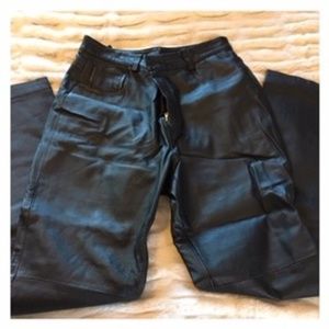 Black Leather Pants